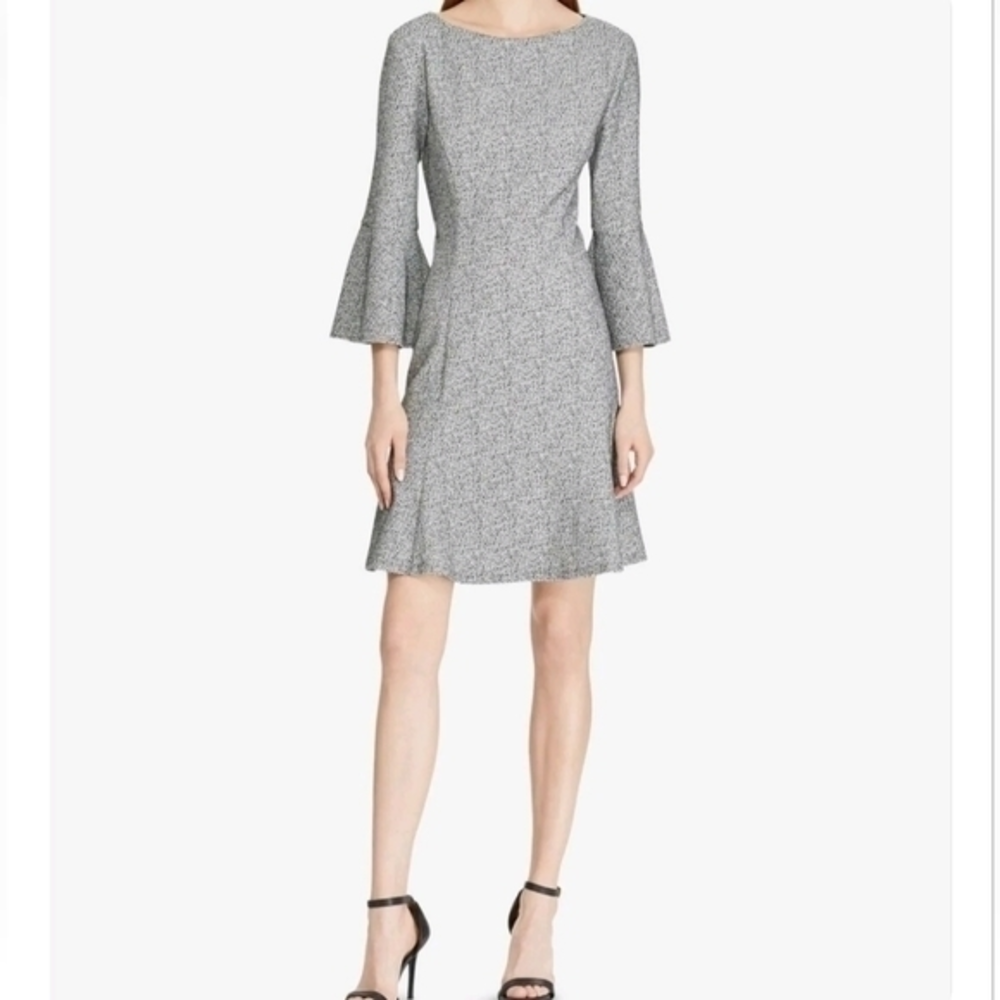 American Living 3/4 Bell‎ Sleeve Tweed Dress